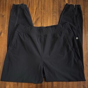Womens Lululemon Size 10 Joggers Navy Blue Drawstring Waist